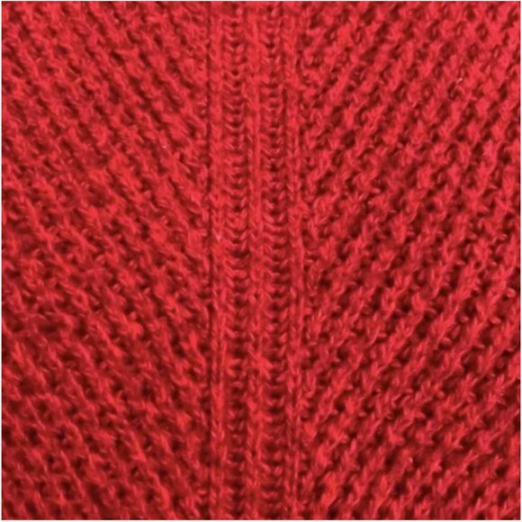 Madewell Hexcomb Texture Red Crewneck Long Sleeve Sweater Size Small - Picture 6 of 9